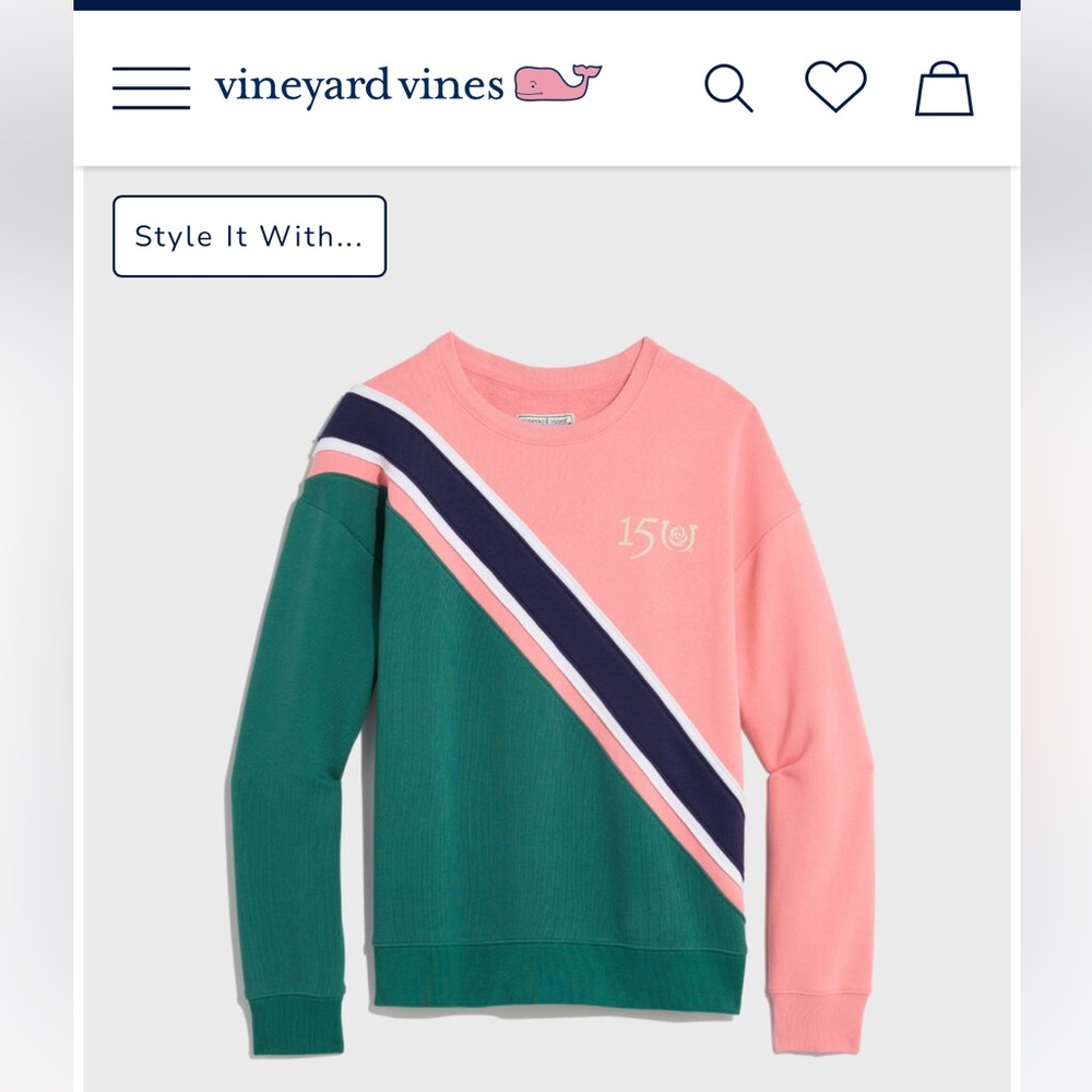 Vineyard Vines 150th Kentucky Derby Sweatshirt Size S
